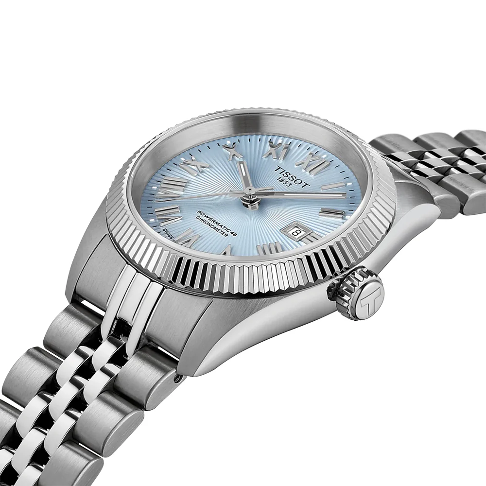 Ballade Powermatic 48 COSC 30mm - Ice Blue on Bracelet - Image 2