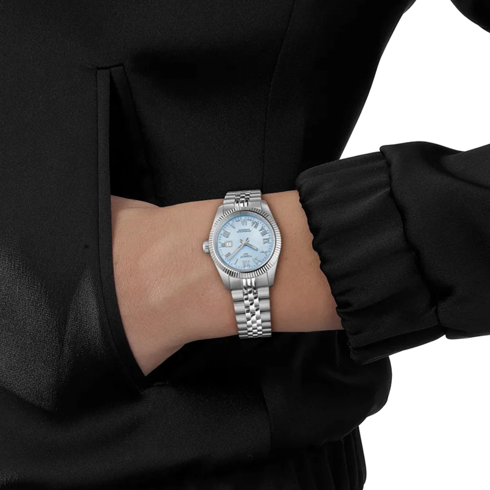 Ballade Powermatic 48 COSC 30mm - Ice Blue on Bracelet - Image 3