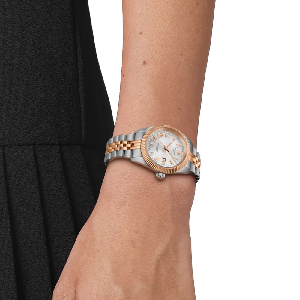 Ballade Powermatic 48 COSC Two-Tone 30mm - Silver on Bracelet - Image 2