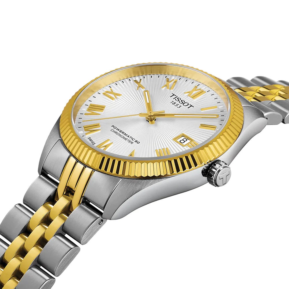 Ballade Powermatic 80 COSC Two-Tone 39mm - Silver on Bracelet - Image 2