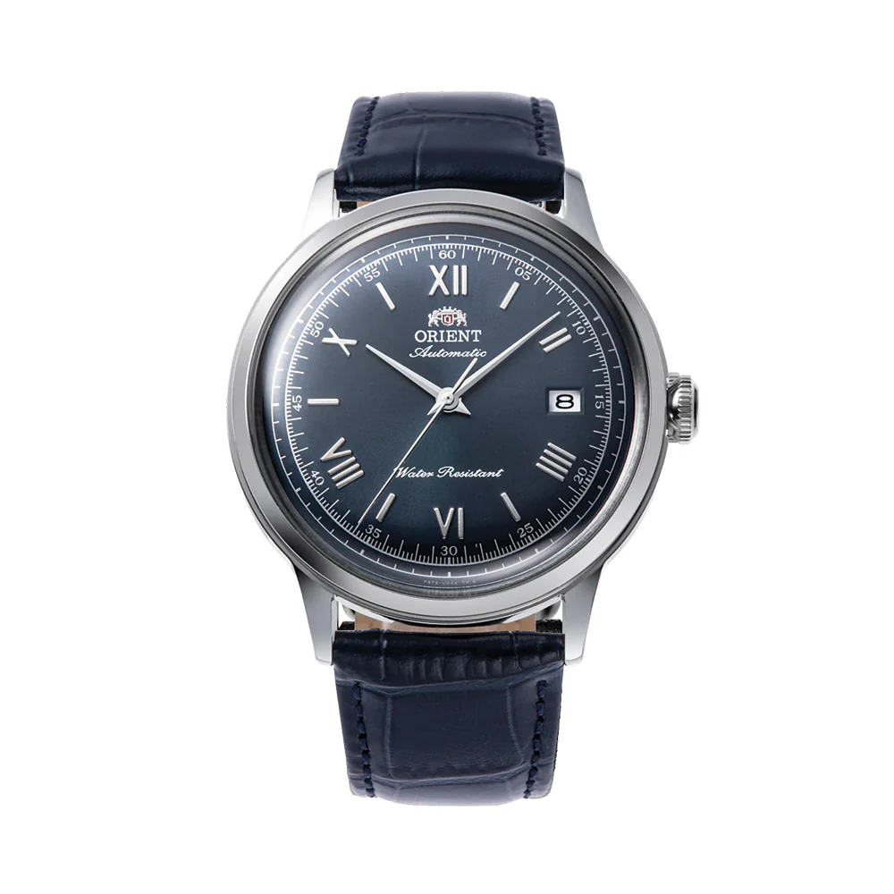Bambino Version 2 40.5mm - Blue on Leather Strap