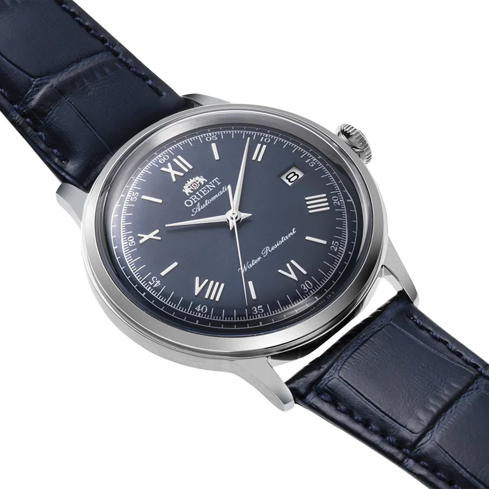 Bambino Version 2 40.5mm - Blue on Leather Strap - Image 2
