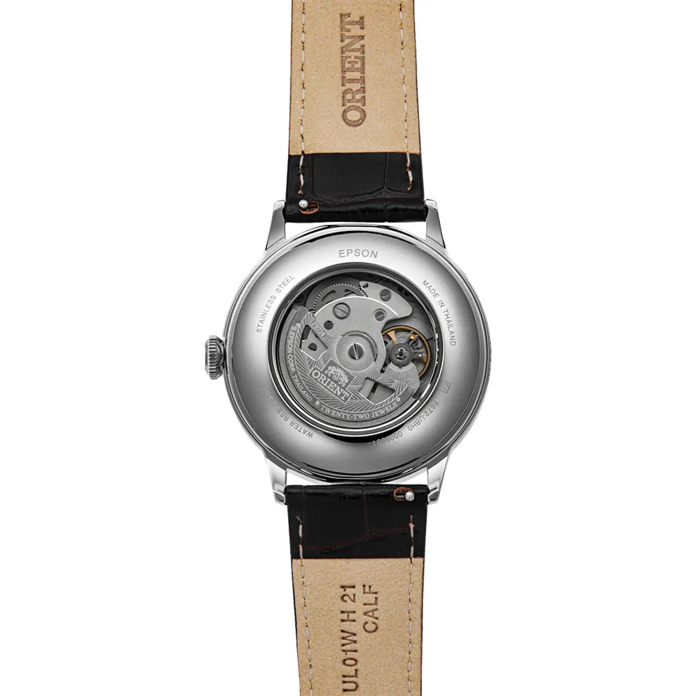 Bambino Version 2 40.5mm - Bordeaux on Leather Strap - Image 3