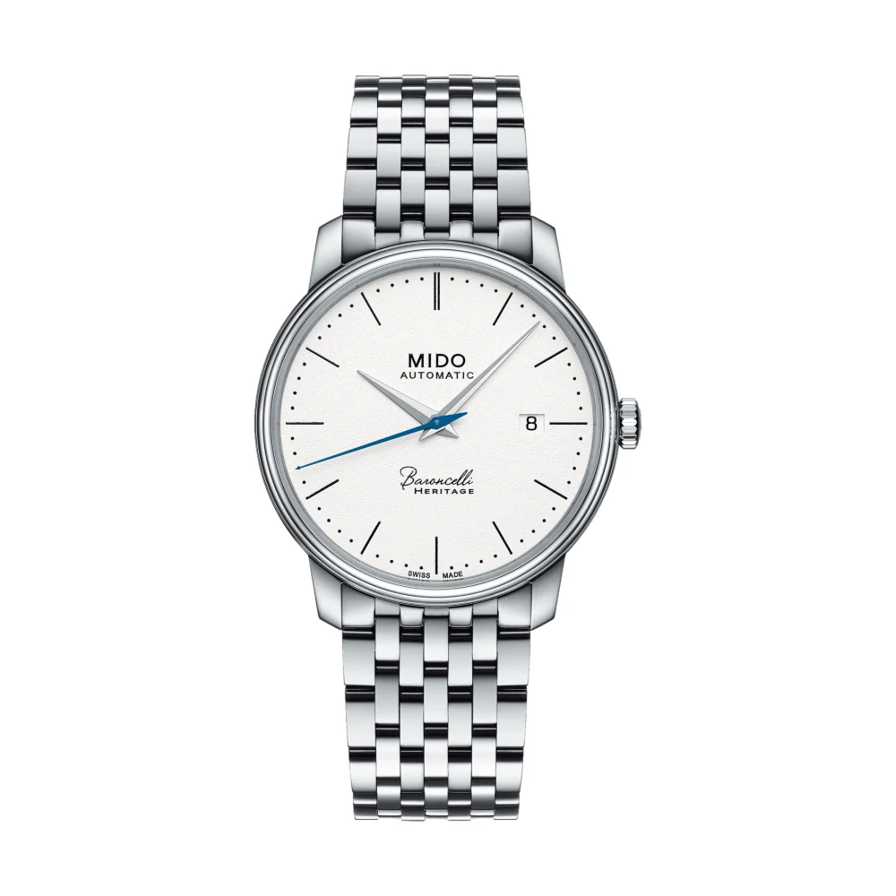 Baroncelli Heritage Gent 39mm - White on Bracelet