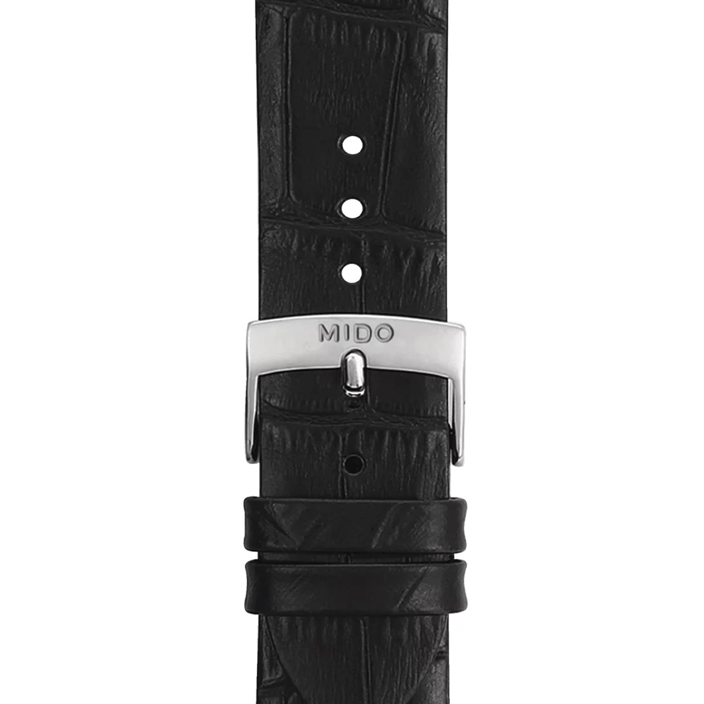 Baroncelli Heritage Gent 39mm - White on Leather Strap - Image 6