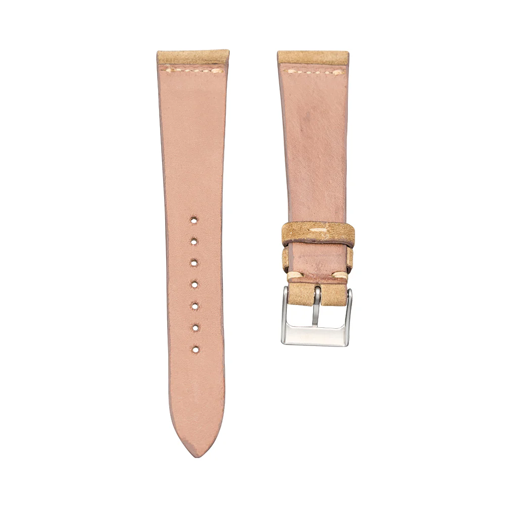 Beige English Suede Leather Strap - Image 2