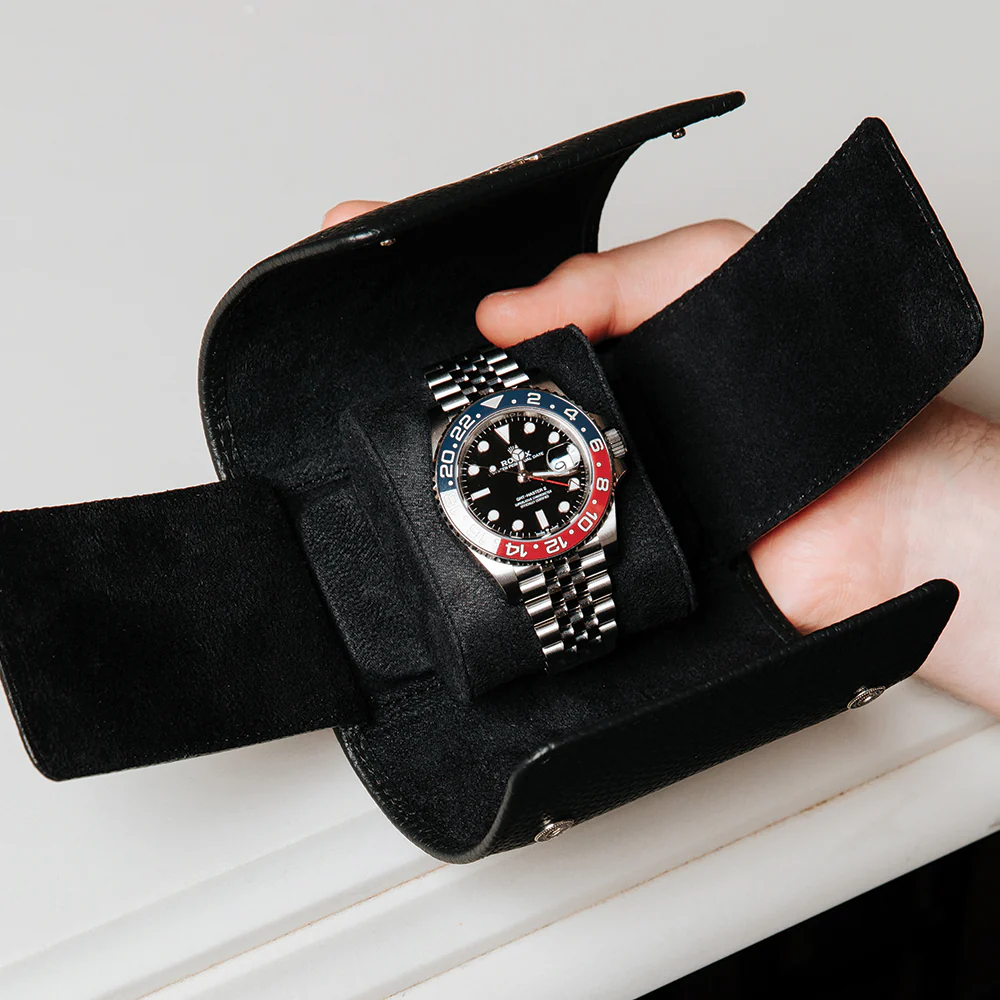 Berkeley Single Watch Roll - Black - Image 2