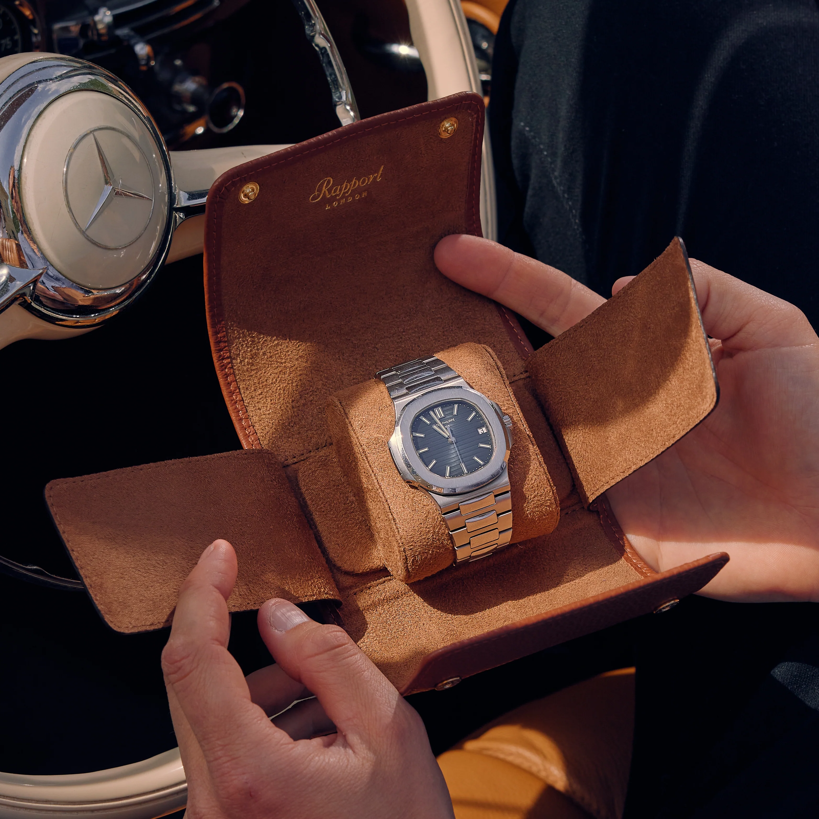 Berkeley Single Watch Roll - Tan - Image 4