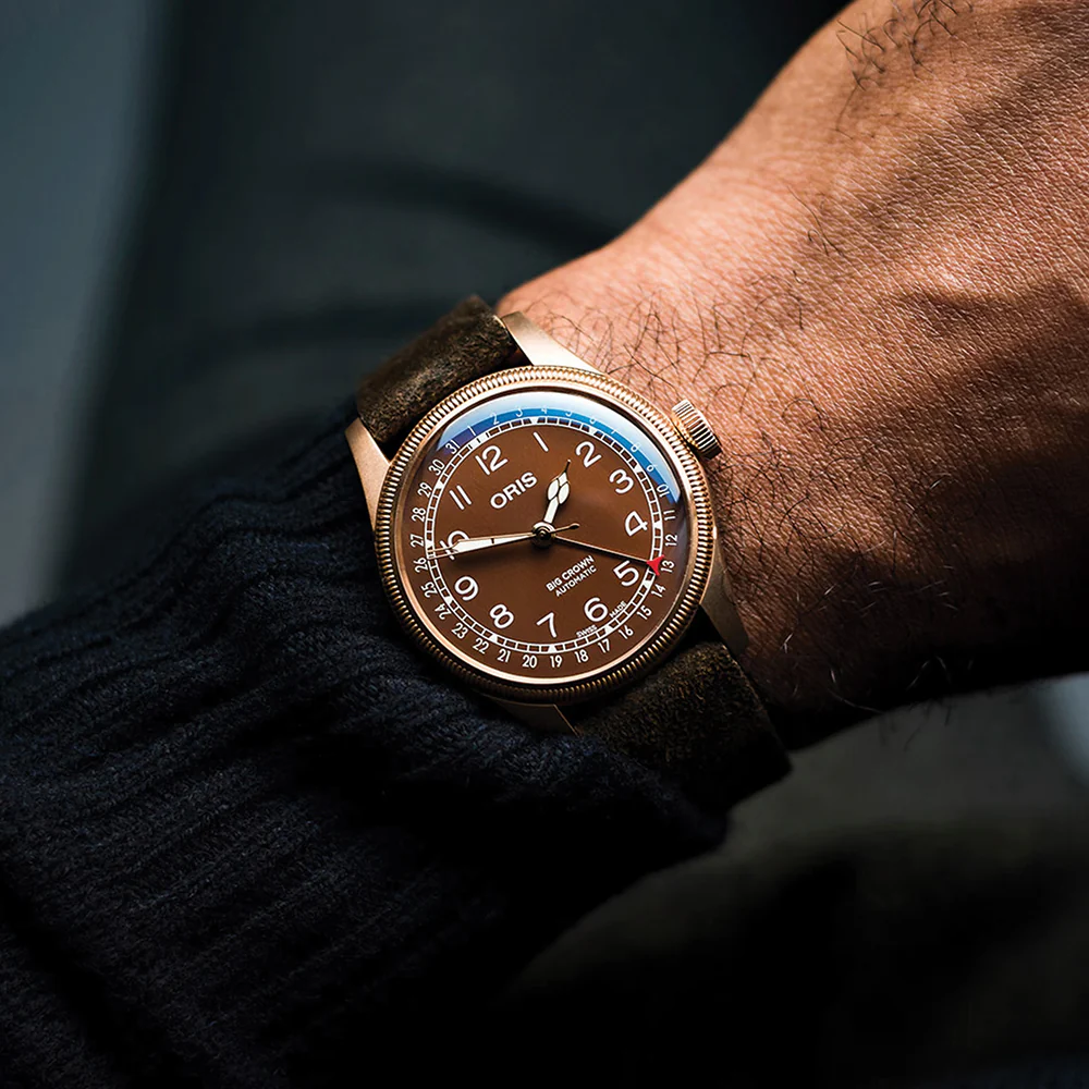 Big Crown Bronze Pointer Date 40mm - Brown on Leather Strap - Image 3