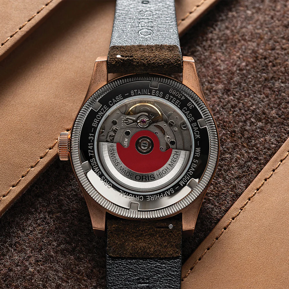 Big Crown Bronze Pointer Date 40mm - Brown on Leather Strap - Image 9