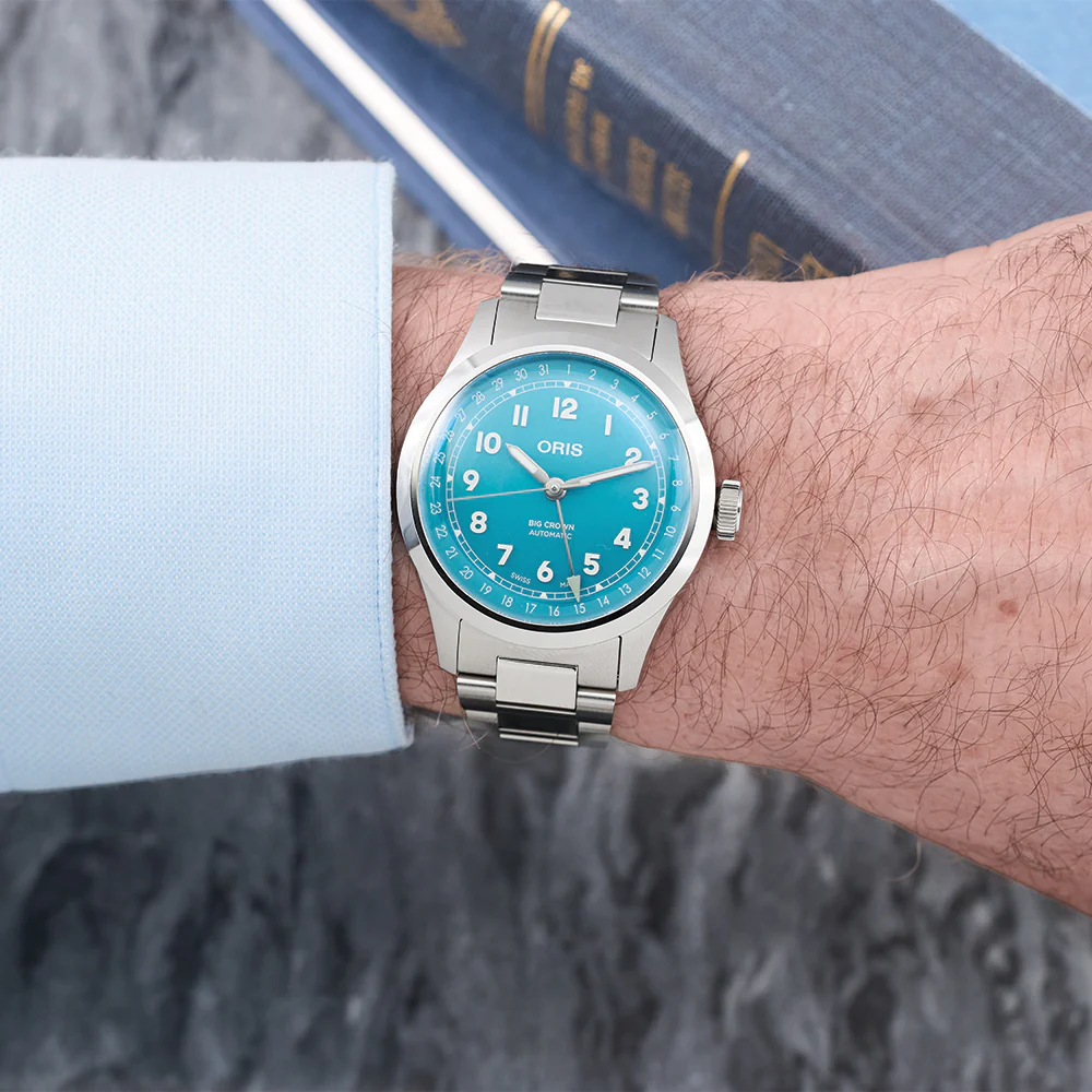 Big Crown Pointer Date 40mm - Blue on Bracelet - Image 3