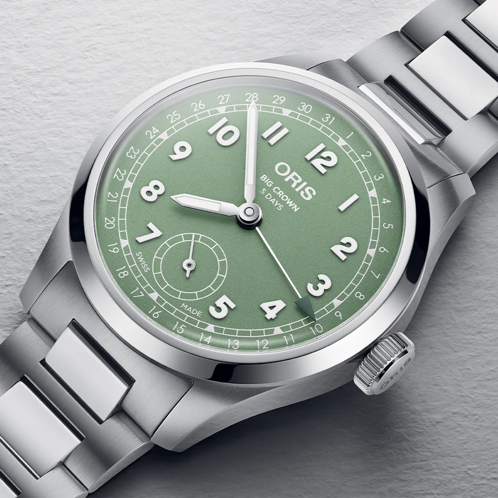 Big Crown Pointer Date Caliber 403 40mm - Green on Bracelet - Image 4