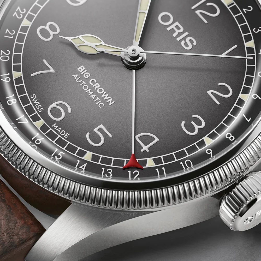 Big Crown X Cervo Volante 38mm - Grey on Leather Strap - Image 3