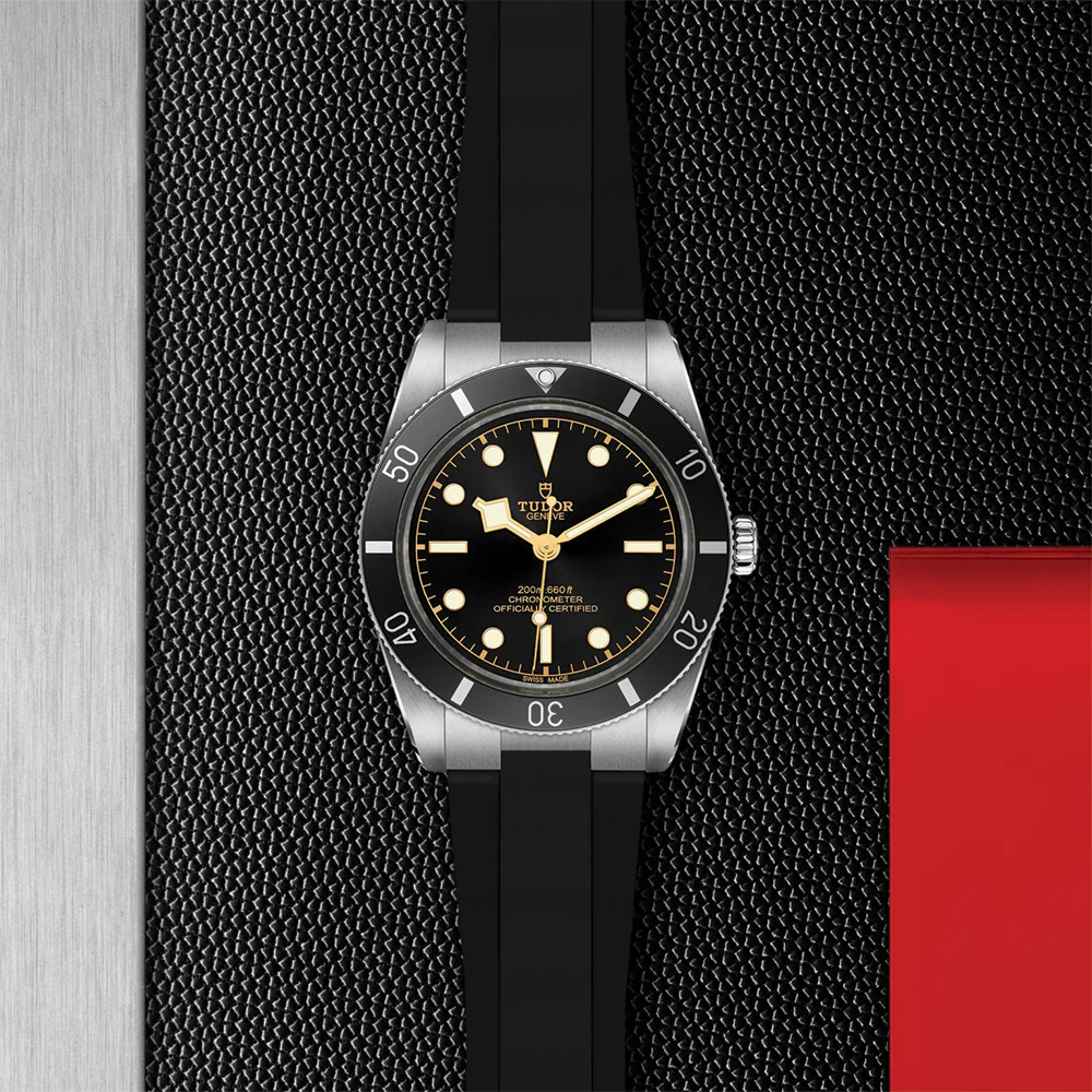 Black Bay 54 37mm - Black on Rubber Strap - Image 2
