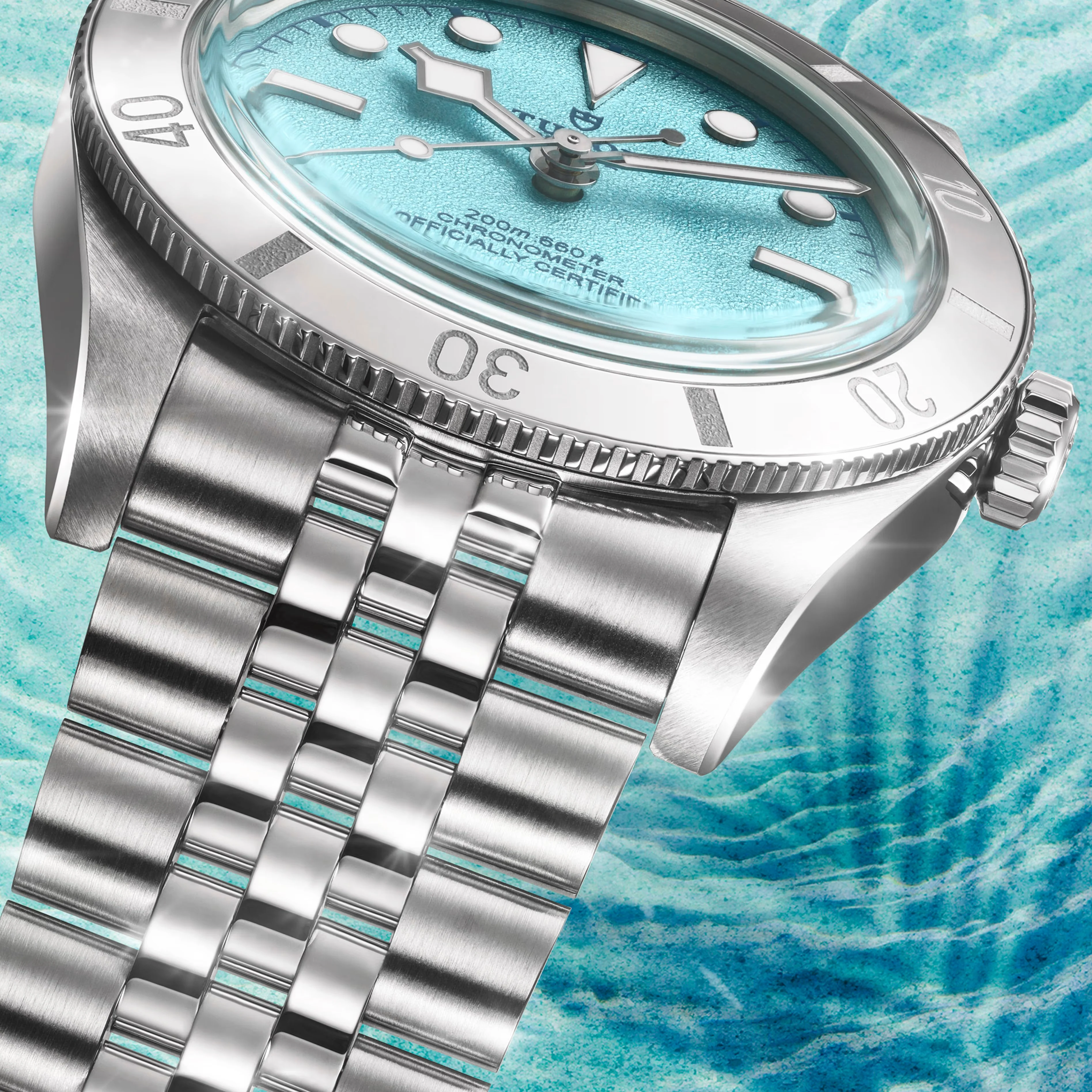 Black Bay 54 "Blue Lagoon" 37mm - Blue on Bracelet - Image 7