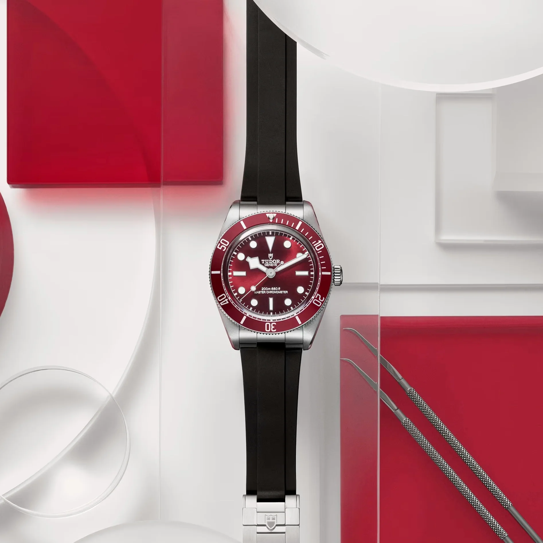 Black Bay 58 39mm - Burgundy on Rubber Strap - Image 2