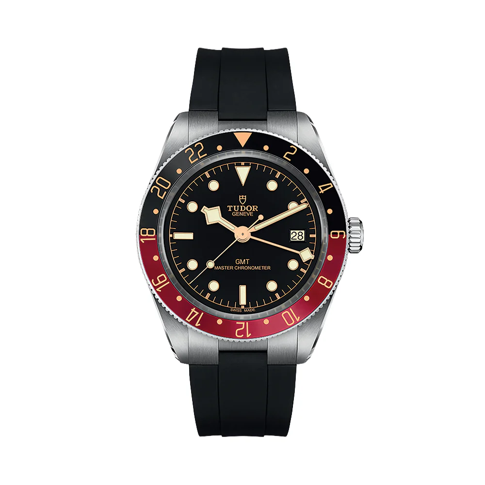 Black Bay 58 GMT 39mm - Black on Rubber Strap