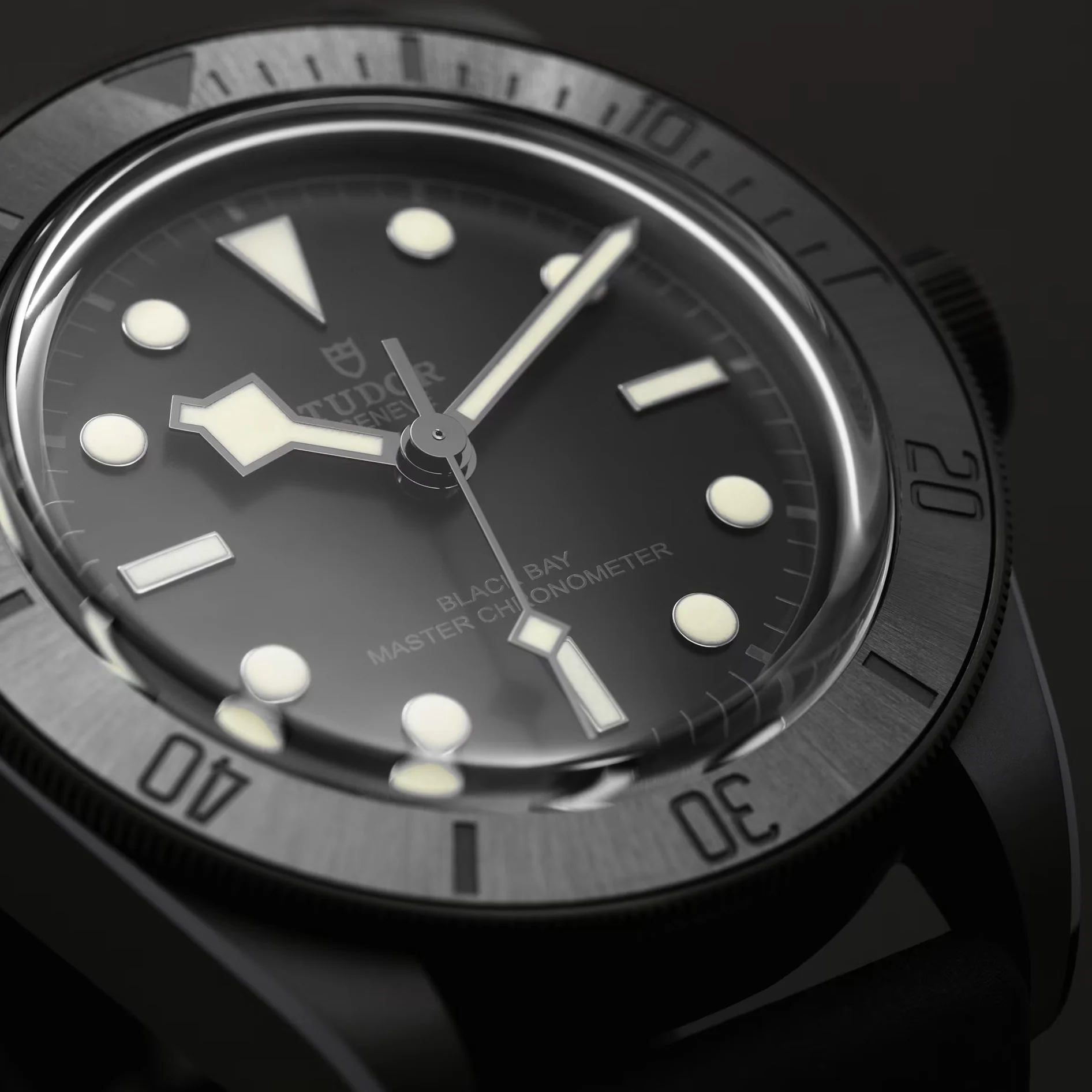 Black Bay Ceramic 41mm - Black on Hybrid Leather/Rubber Strap w/ Extra Fabric Strap - Image 5
