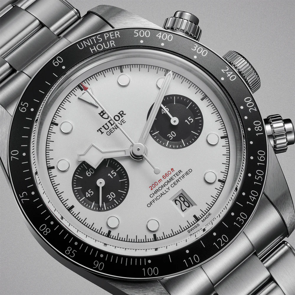 Black Bay Chrono 41mm - White on 3-Link Bracelet - Image 5