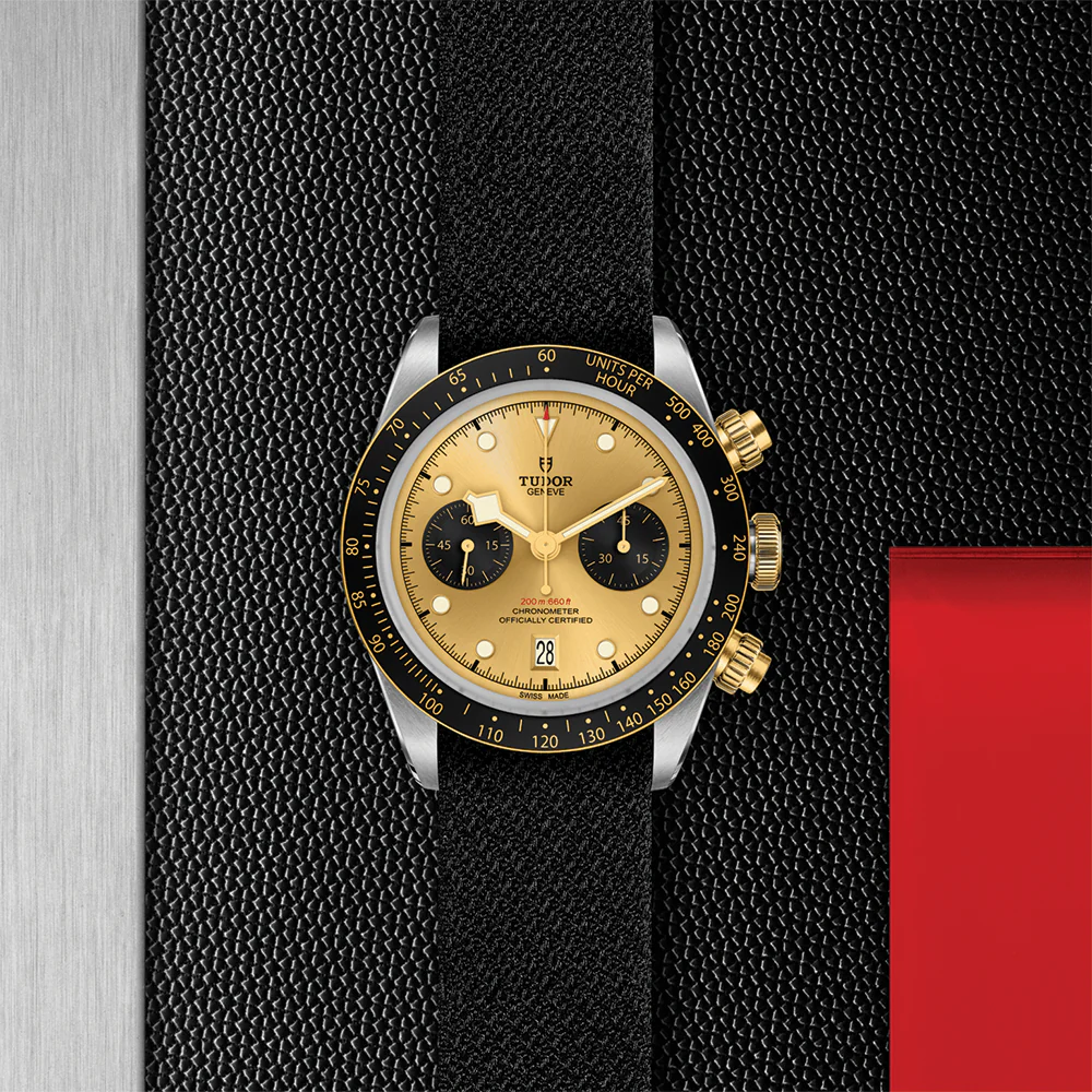 Black Bay Chrono S&G 41mm - Champagne on Fabric Strap - Image 2