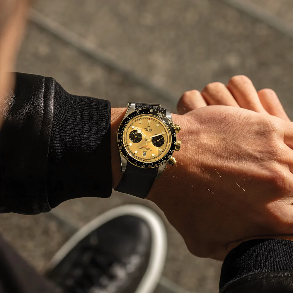 Black Bay Chrono S&G 41mm - Champagne on Fabric Strap - Image 3