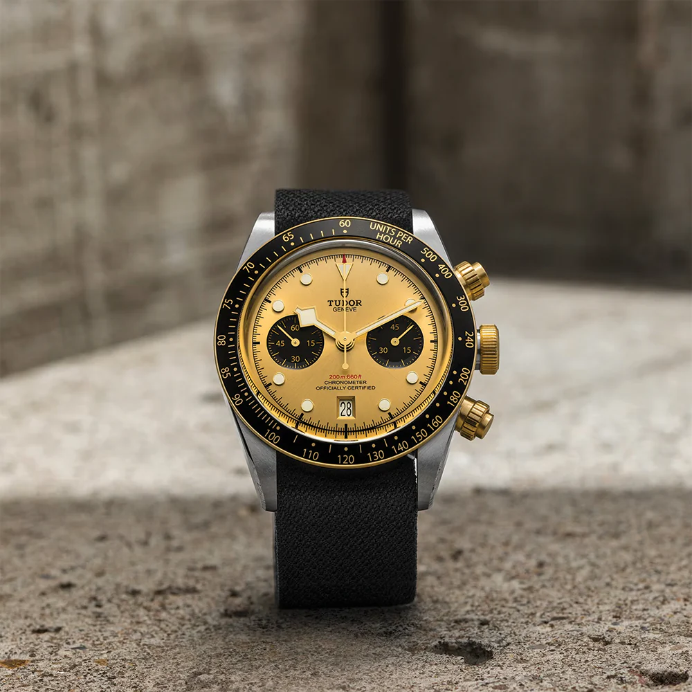 Black Bay Chrono S&G 41mm - Champagne on Fabric Strap - Image 4