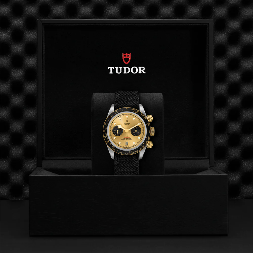 Black Bay Chrono S&G 41mm - Champagne on Fabric Strap - Image 7