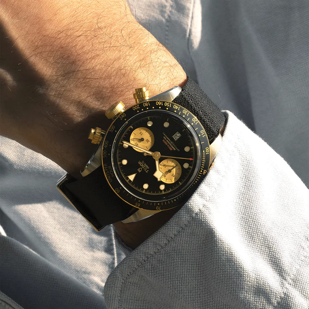 Black Bay Chrono S&G 41mm - Black on Fabric Strap - Image 3