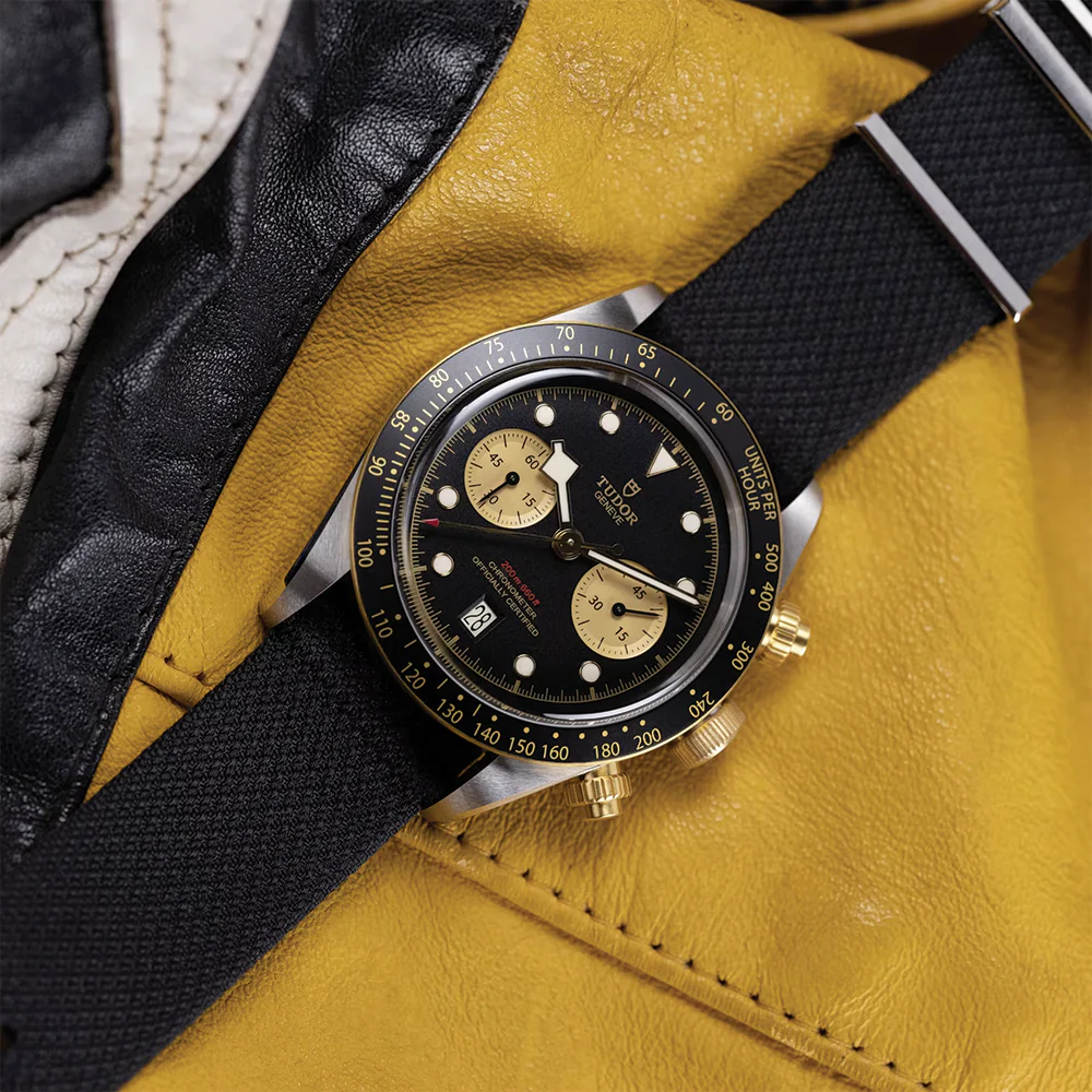 Black Bay Chrono S&G 41mm - Black on Fabric Strap - Image 4