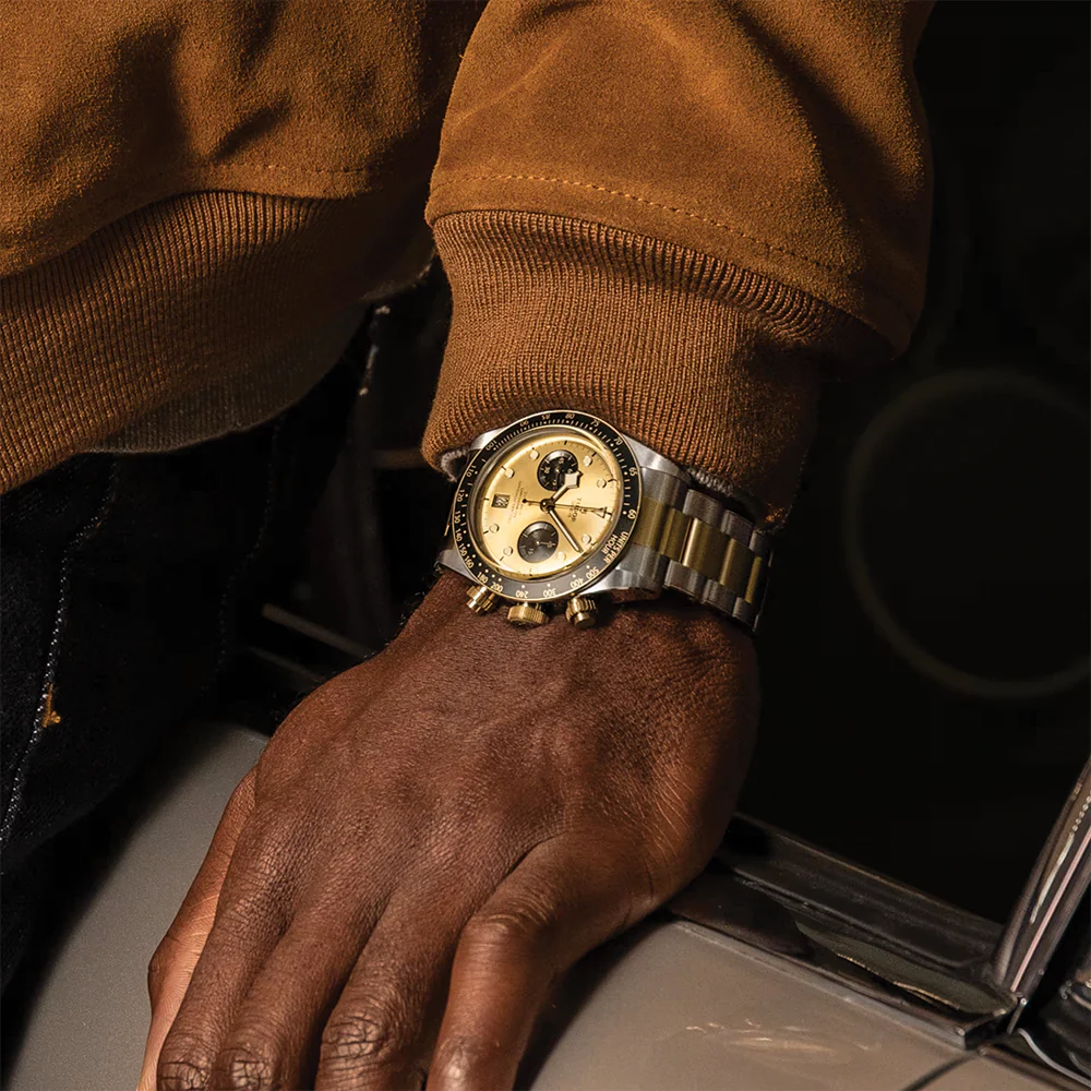 Black Bay Chrono S&G 41mm - Champagne on Bracelet - Image 3