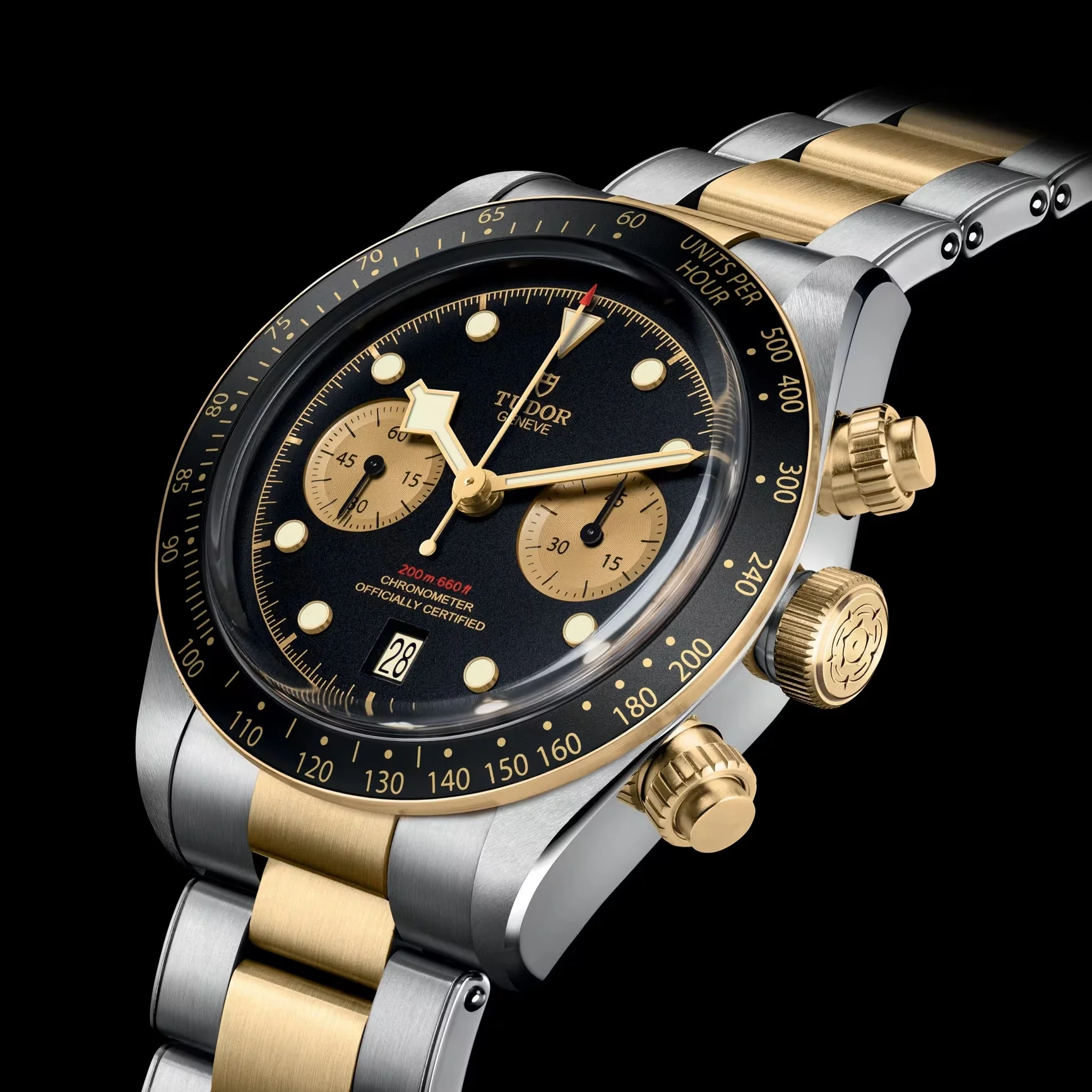Black Bay Chrono S&G 41mm - Black on Bracelet - Image 4