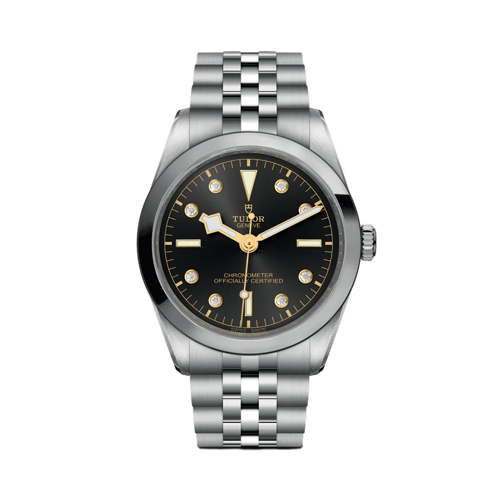 Black Bay One 36mm - Anthracite, Diamond-Set, Diamond Bezel on Bracelet