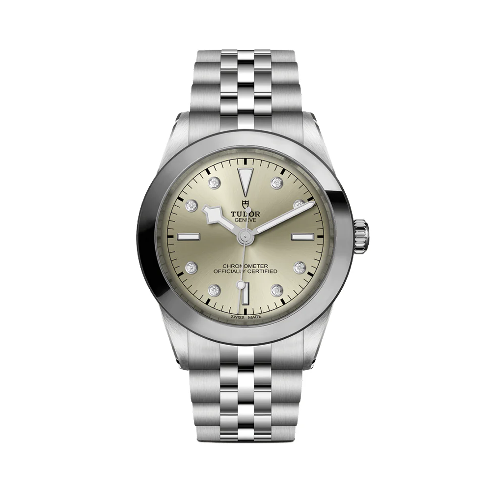 Black Bay One 39mm - Light-Champagne, Diamond-Set on Bracelet