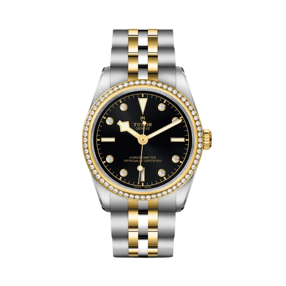 Black Bay One S&G 31mm - Black, Diamond-Set, Diamond Bezel on Bracelet