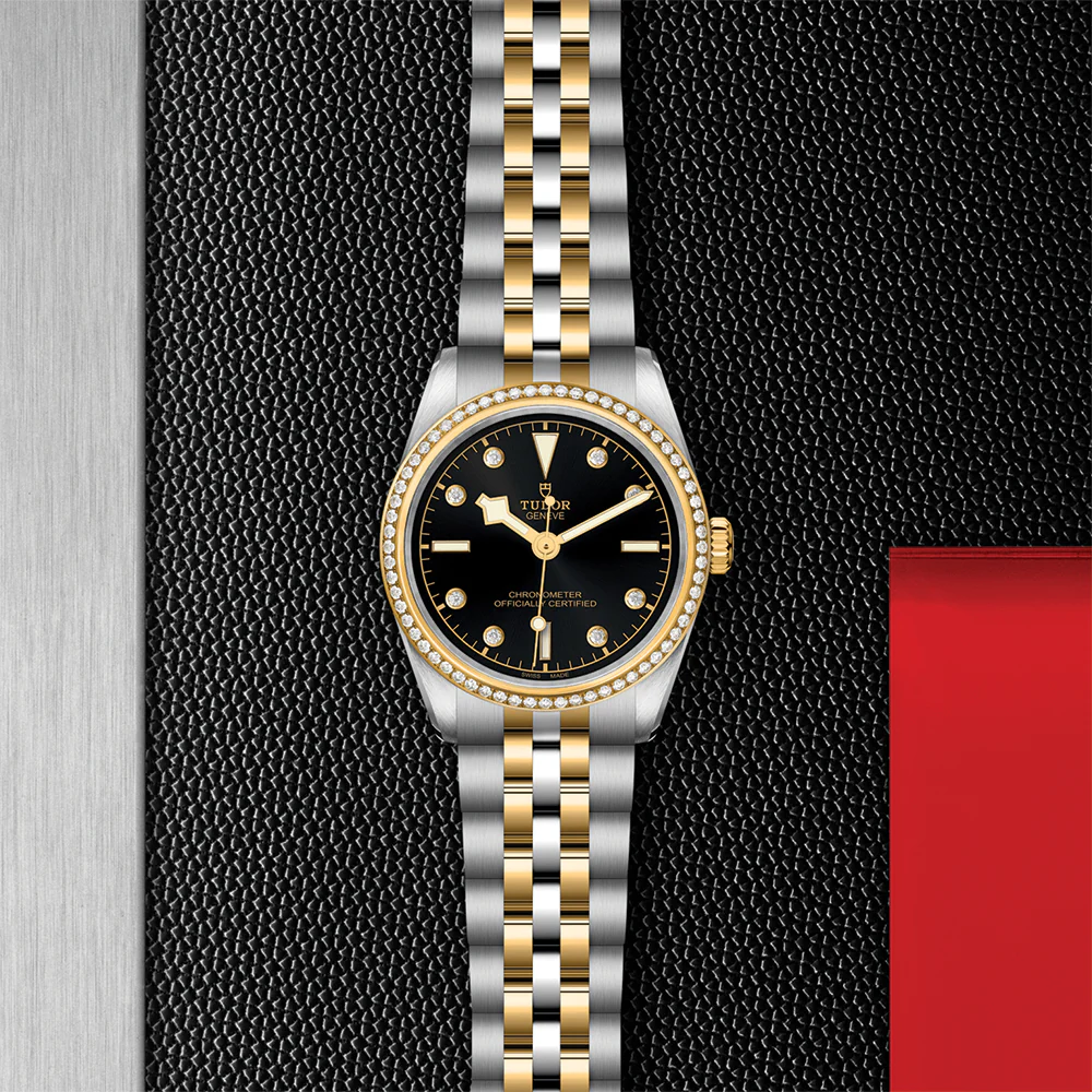 Black Bay One S&G 31mm - Black, Diamond-Set, Diamond Bezel on Bracelet - Image 2
