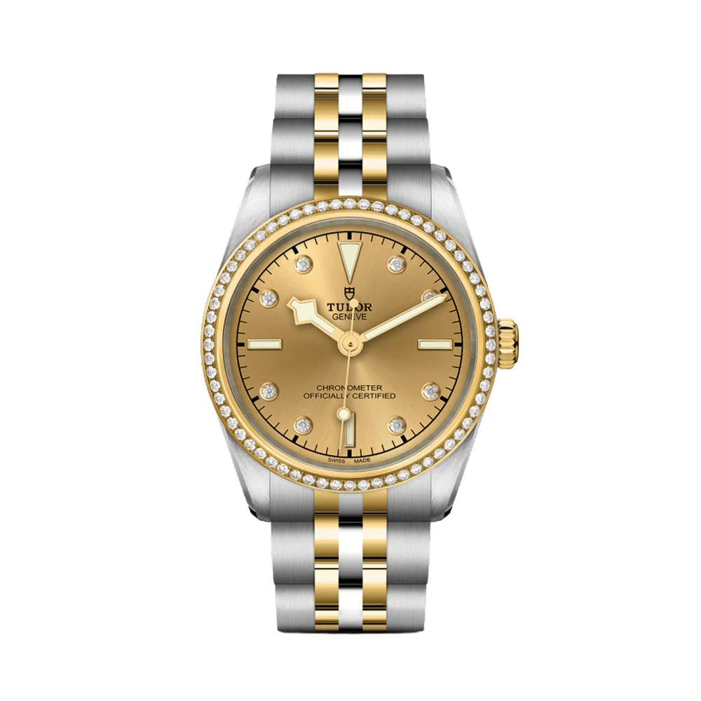 Black Bay One S&G 31mm - Champagne, Diamond-Set, Diamond Bezel on Bracelet