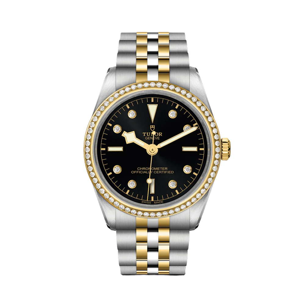 Black Bay One S&G 36mm - Black, Diamond-Set and Diamond Bezel on Bracelet