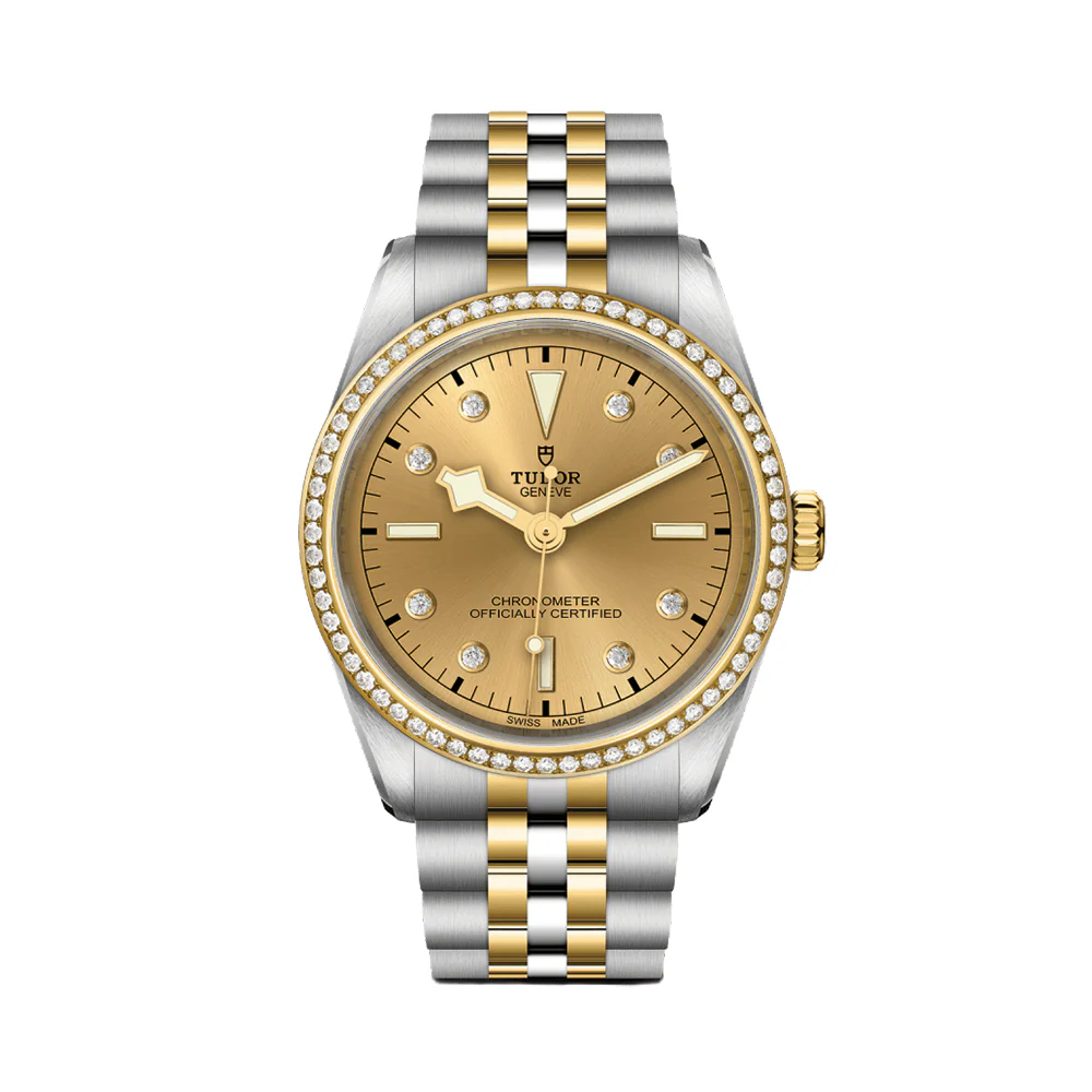 Black Bay One S&G 36mm - Champagne, Diamond-Set and Diamond Bezel on Bracelet