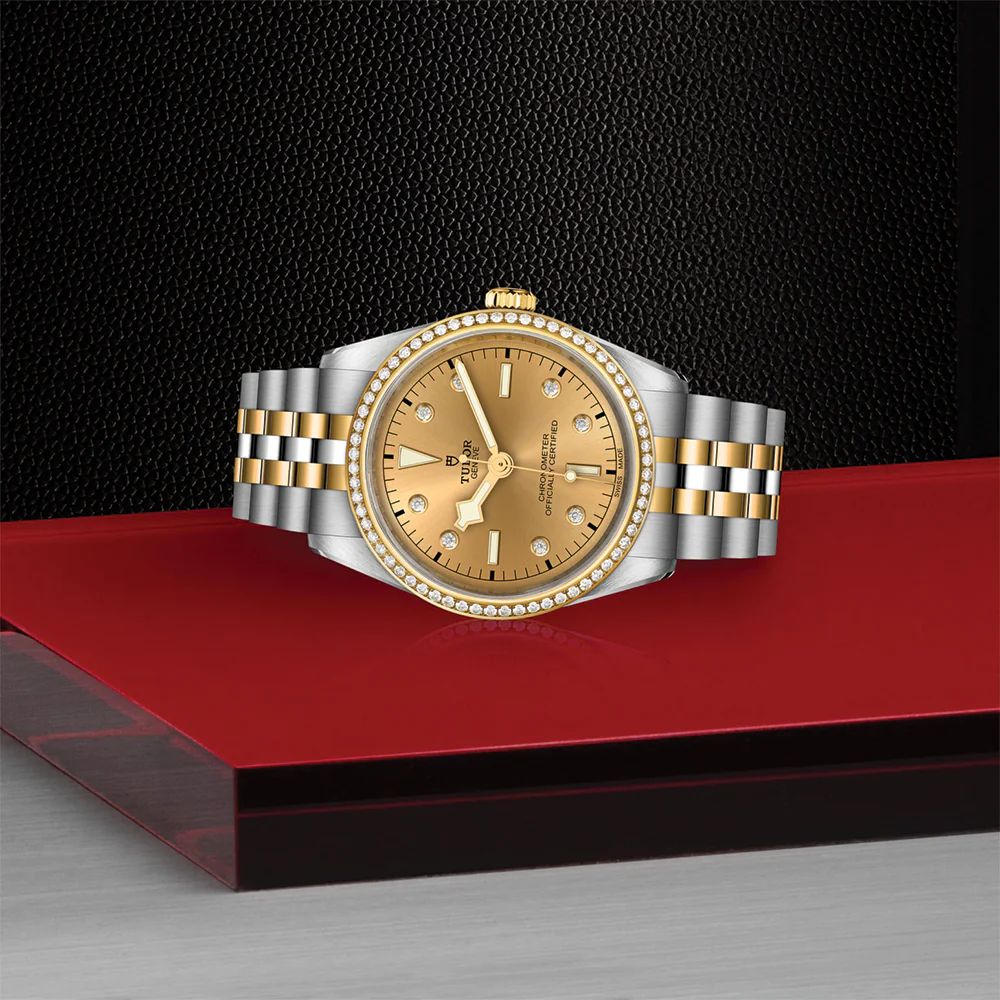 Black Bay One S&G 36mm - Champagne, Diamond-Set and Diamond Bezel on Bracelet - Image 3