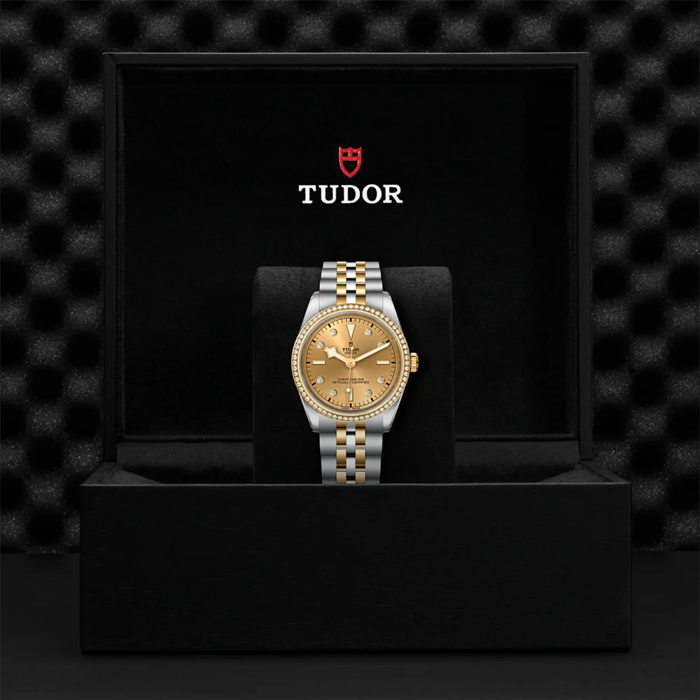 Black Bay One S&G 36mm - Champagne, Diamond-Set and Diamond Bezel on Bracelet - Image 5