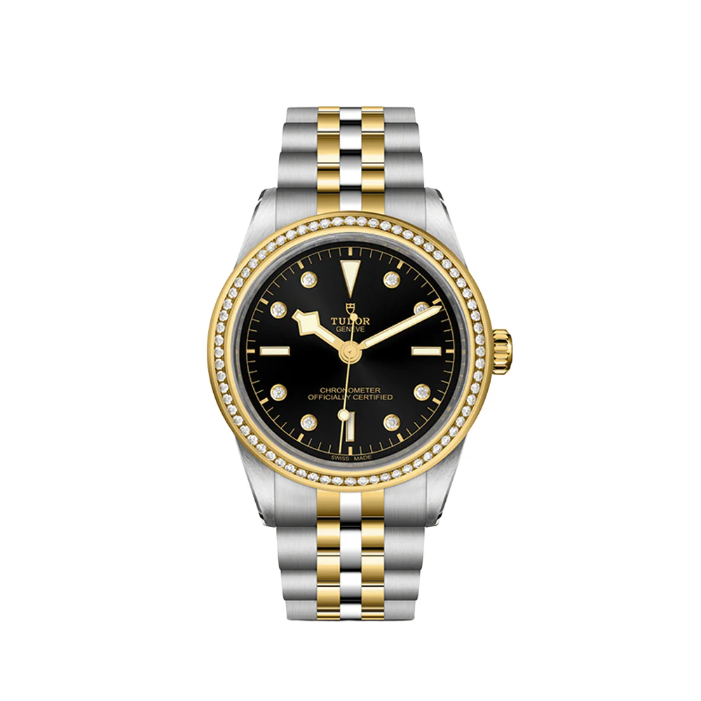 Black Bay One S&G 39mm - Black, Diamond-Set and Diamond Bezel on Bracelet