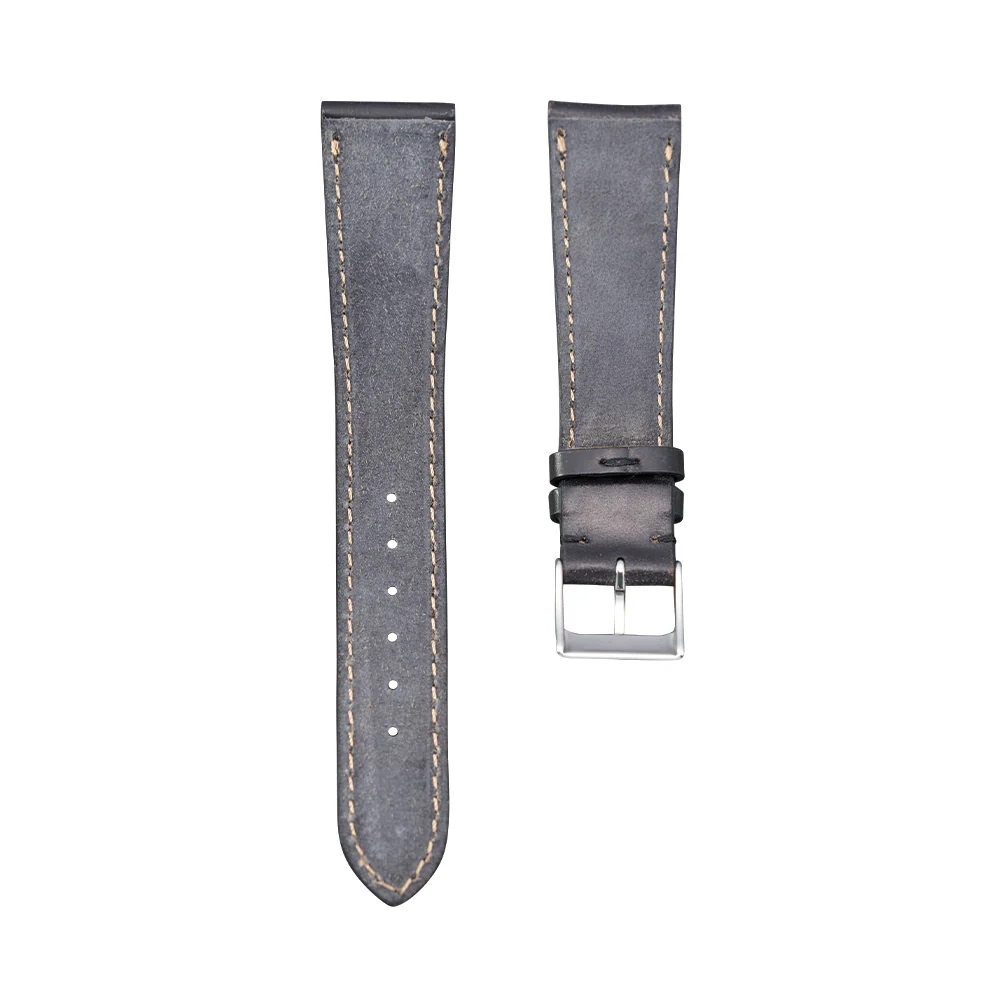 Black Shell Cordovan Leather Strap - Image 2