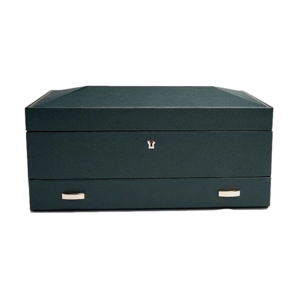 British Racing 10 PC with Drawer Watch Box Green