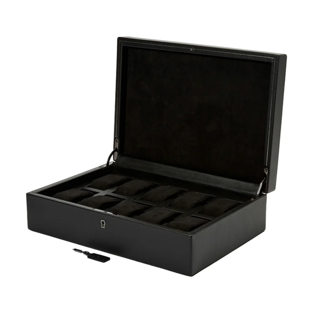 British Racing 10 Piece Watch Box - Black - Image 2