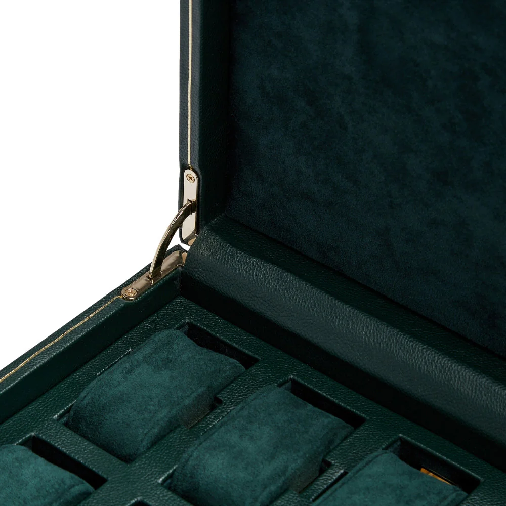 British Racing 10 Piece Watch Box - Green - Image 4
