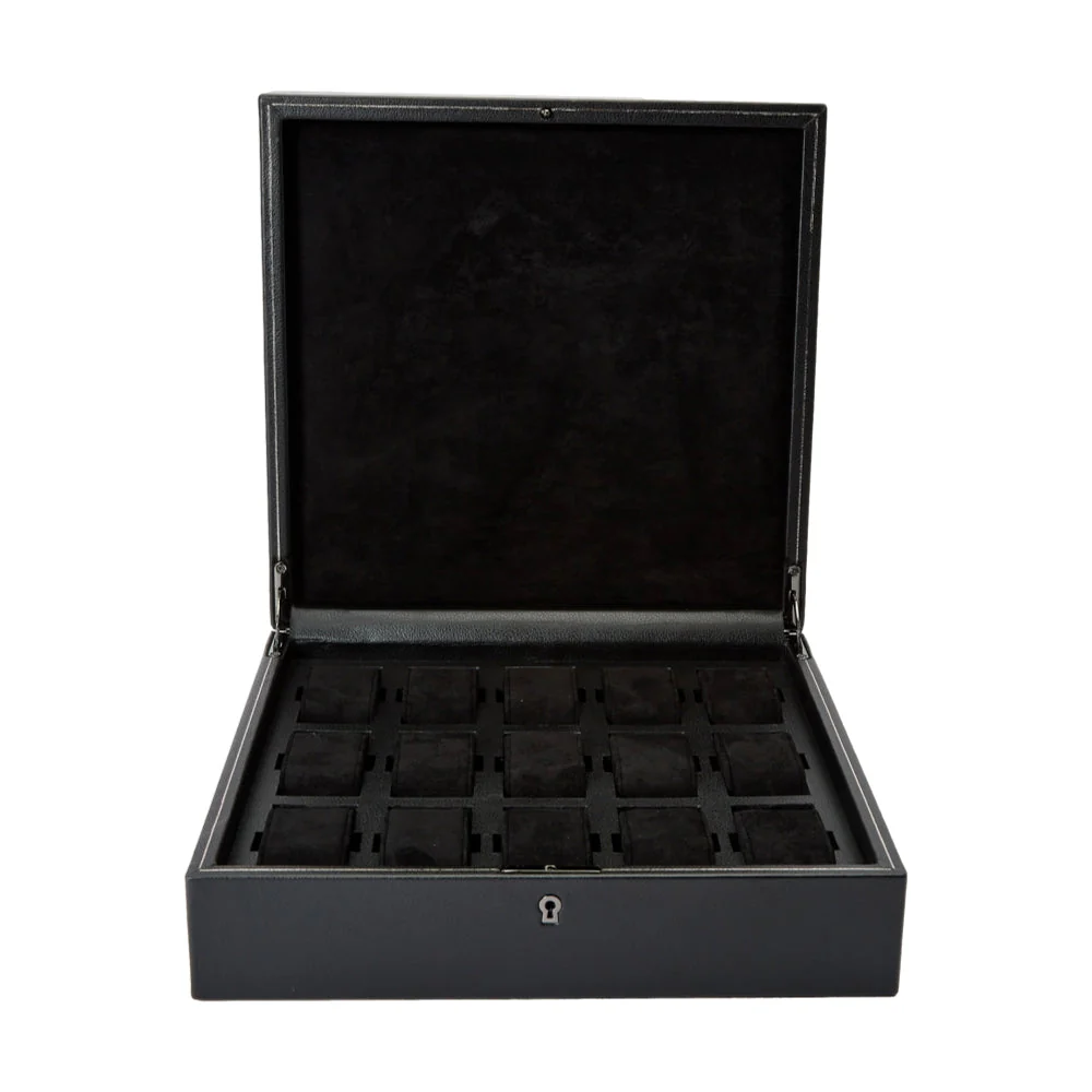 British Racing 15 Piece Watch Box - Black - Image 2