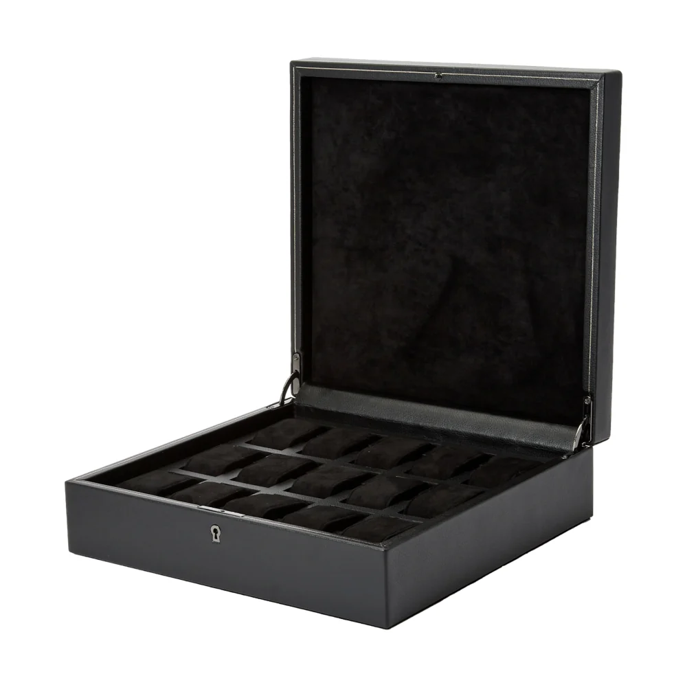 British Racing 15 Piece Watch Box - Black - Image 3