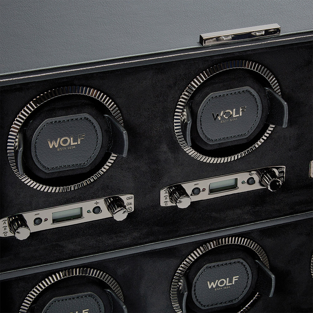 British Racing 6 Piece Watch Winder - Black - Image 4