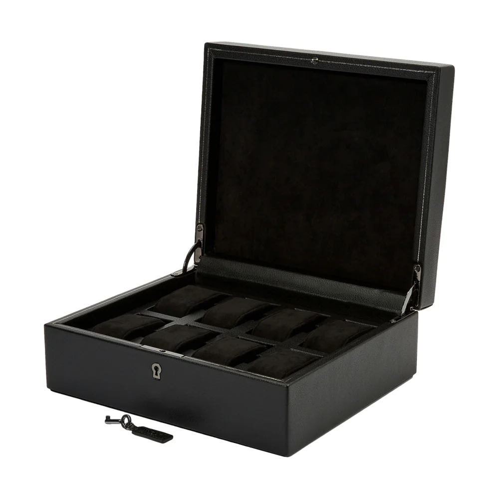 British Racing 8 Piece Watch Box - Black - Image 2