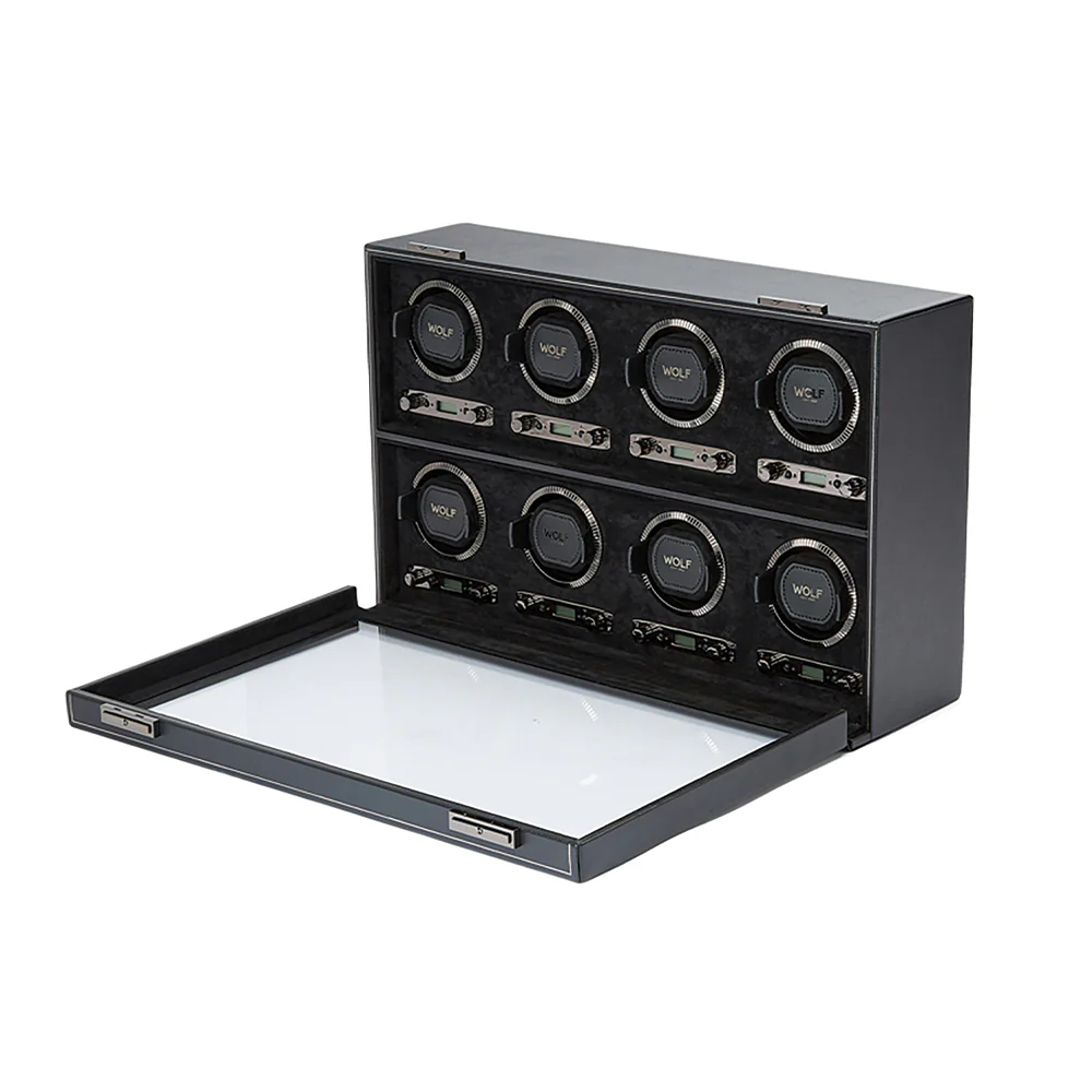 British Racing 8 Piece Watch Winder - Black - Image 3
